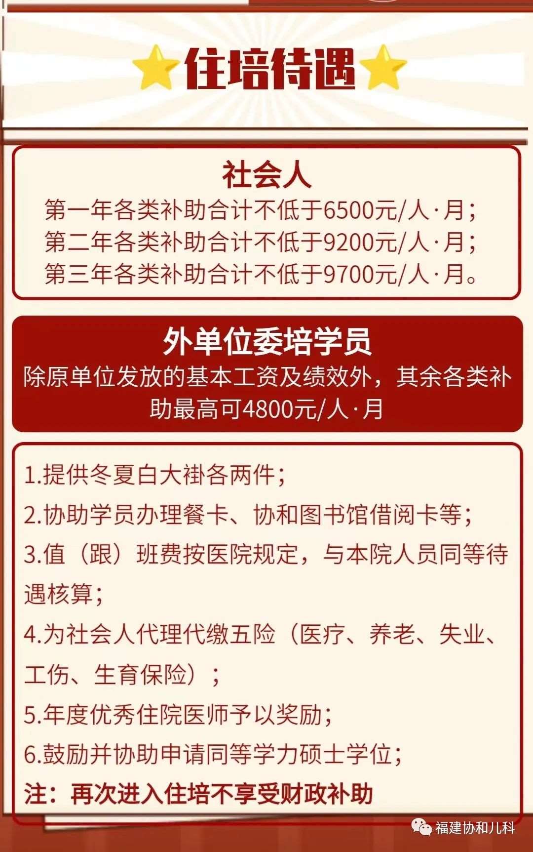 福建医科大学附属协和医院2023年住院医师规范化培训招生简章（预招生）